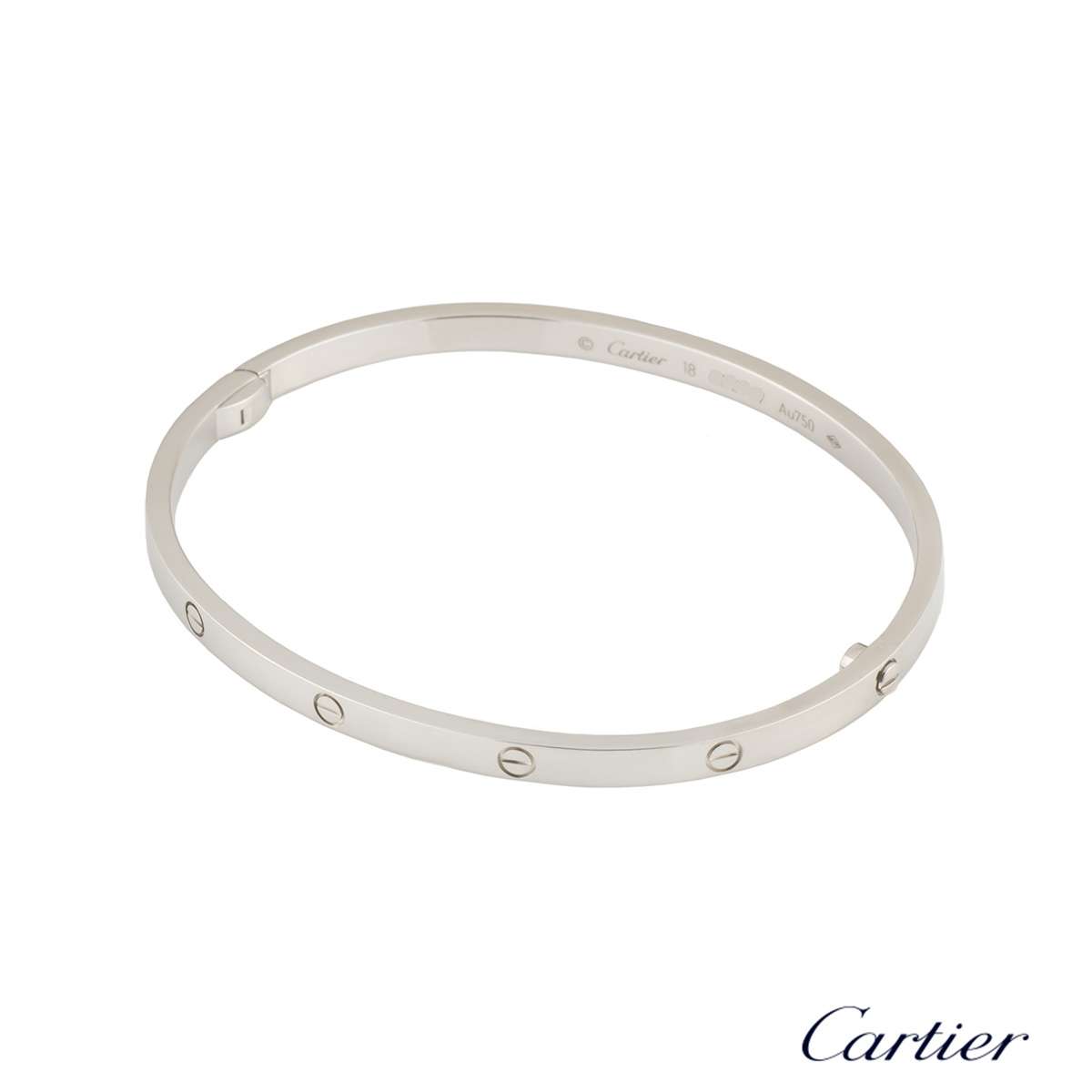 Cartier White Gold Love Bracelet SM 